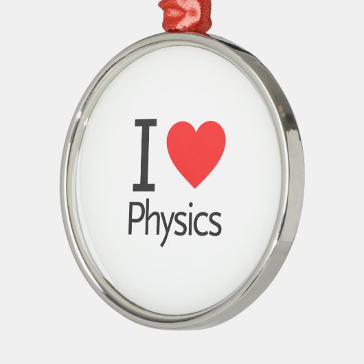 I Liebe Physik Ornament Aus Metall (Links)