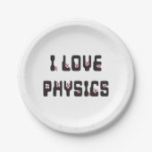 I Liebe Physik Pappteller (Vorderseite)