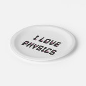 I Liebe Physik Pappteller (Schrägansicht)