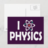 I Liebe Physik Postkarte (Vorne/Hinten)