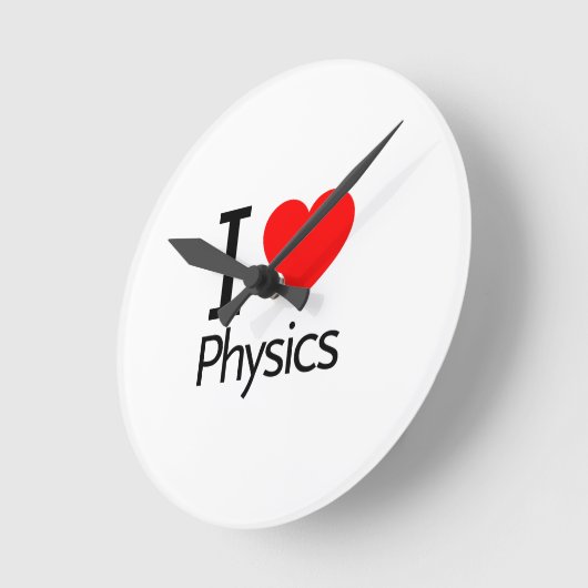 I Liebe-Physik Runde Wanduhr (Winkel)