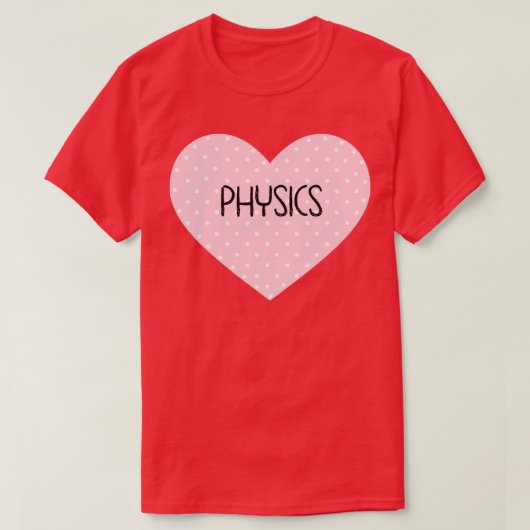I Liebe Physik T-Shirt (Design vorne)