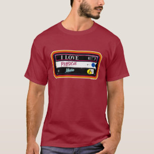 I Liebe Physikalische Medien sammeln Spaß Hobby T-Shirt