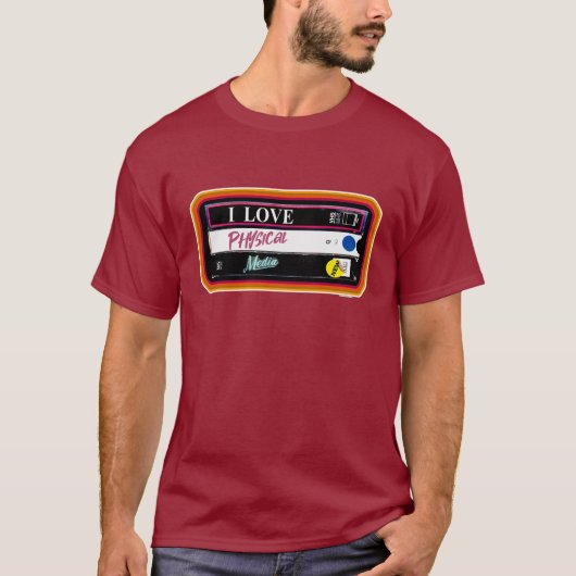 I Liebe Physikalische Medien sammeln Spaß Hobby T-Shirt (Vorderseite)