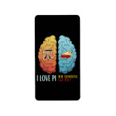 I Liebe Pi hat jemand gesagt, Pie Adressaufkleber (Vorne)