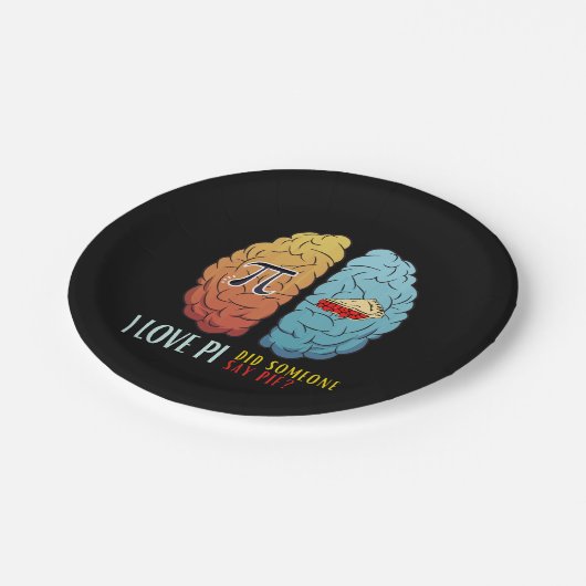 I Liebe Pi hat jemand gesagt, Pie Pappteller (Schrägansicht)