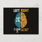 I Liebe Pi hat jemand gesagt, Pie Verließ das rech Postkarte (Vorderseite)
