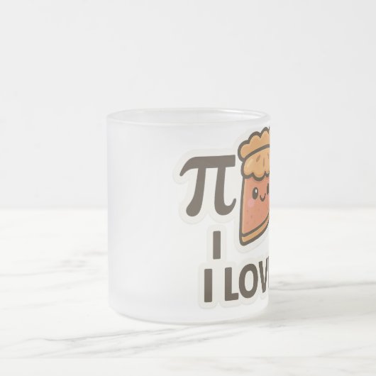 I Liebe Pi Sticker - Niedliche Mathematik & Pie Pu Mattglastasse (Mittel)
