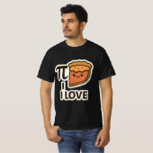 I Liebe Pi Sticker - Niedliche Mathematik & Pie Pu T-Shirt (Vorne ganz)