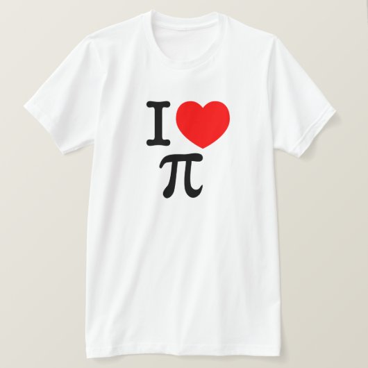 I Liebe Pi T-Shirt (Design vorne)
