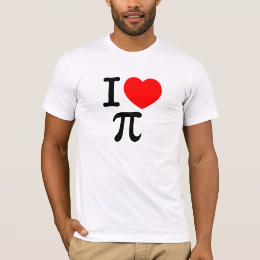 I Liebe Pi T-Shirt (Vorderseite)