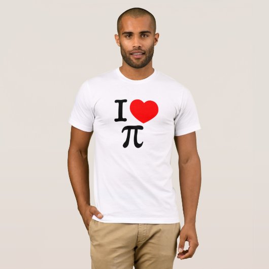 I Liebe Pi T-Shirt (Vorne ganz)