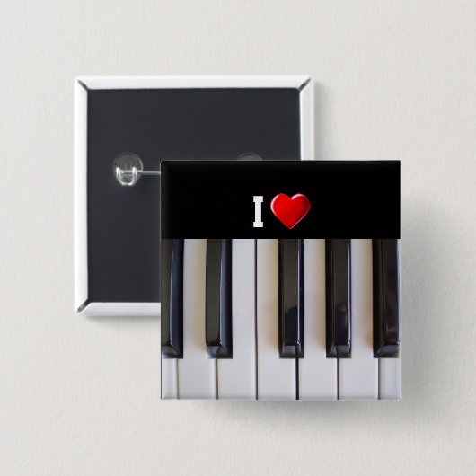 I Liebe Piano Button (Vorne & Hinten)
