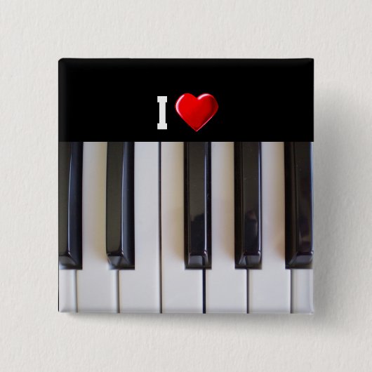 I Liebe Piano Button (Vorderseite)