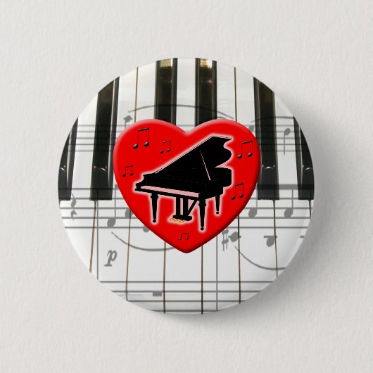 I Liebe Piano Button (Vorderseite)