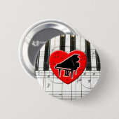 I Liebe Piano Button (Vorne & Hinten)