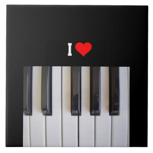 I Liebe Piano Fliese