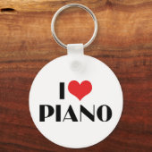 I Liebe Piano Schlüsselanhänger (Vorderseite)