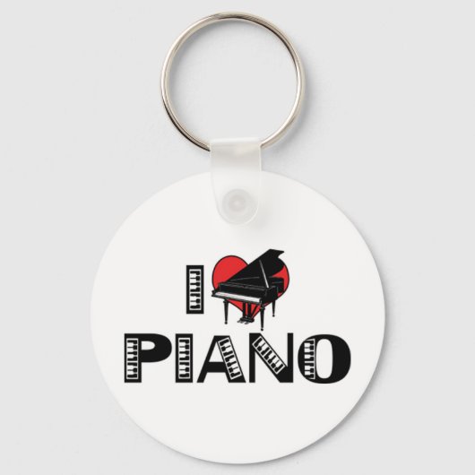 I Liebe Piano Schlüsselanhänger (Vorderseite)
