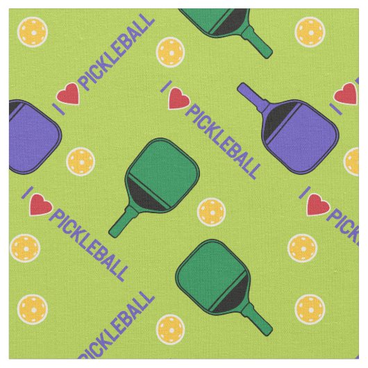 I Liebe Pickleback frische grüne Sondergröße Stoff (Nahaufnahme)