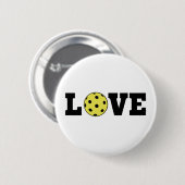 I Liebe Pickleball Button (Vorne & Hinten)