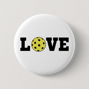 I Liebe Pickleball Button