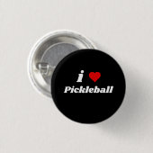 I Liebe Pickleball Button (Vorne & Hinten)