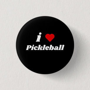 I Liebe Pickleball Button