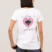I LIEBE PICKLEBALL Design T-Shirt (Rückseite)
