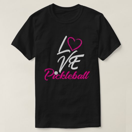 I Liebe Pickleball Essential T-Shirt (Design vorne)