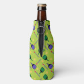 I Liebe Pickleball Green Bottle Cooler Flaschenkühler (Flasche Rückseite)