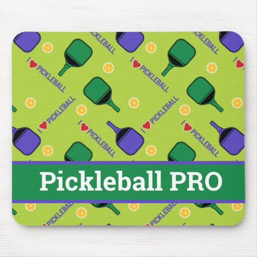 I Liebe Pickleball Green Mouse Pad Mousepad (Vorne)
