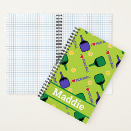 I Liebe Pickleball Green Notebook Notizblock