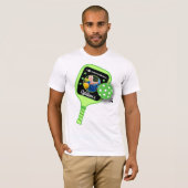 I Liebe Pickleball Green Paddle Niedlich Sports FO T-Shirt (Vorne ganz)