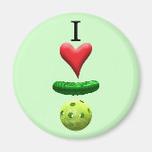I Liebe Pickleball - Grün - Magnet (Vorne)