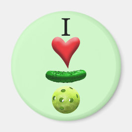 I Liebe Pickleball - Grün - Magnet