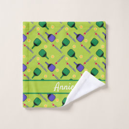 I Liebe Pickleball grün Waschlappen