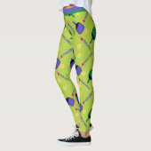 I Liebe Pickleball (Kleinere Kachelgröße) Leggings (Links)