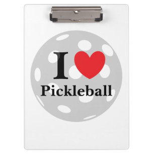 "I Liebe Pickleball" Klemmbrett