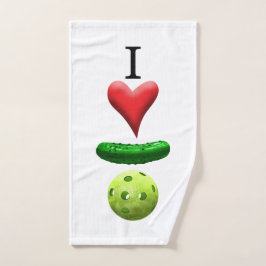 I Liebe Pickleball-Logo - Sweet Towel Handtuch