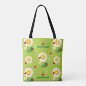 I Liebe Pickleball mit Ladybugs Tasche (Rückseite)