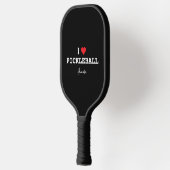 I Liebe Pickleball mit Personalisiertem Namen Schläger (Links)
