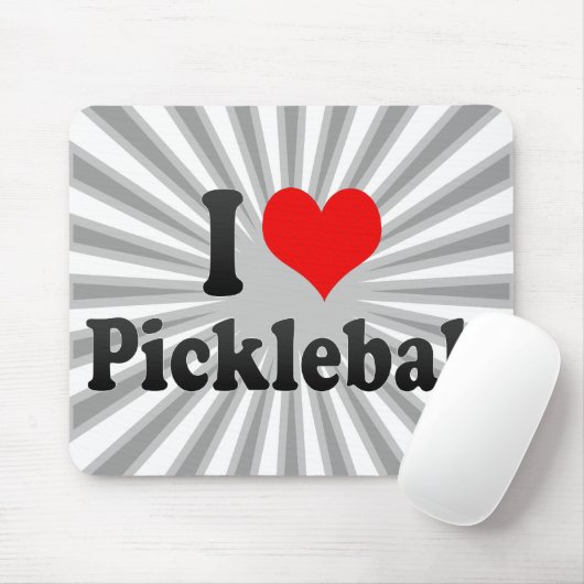 I Liebe Pickleball Mousepad (Mit Mouse)