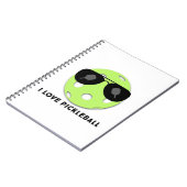 "I Liebe Pickleball" Notizblock (Linke Seite)