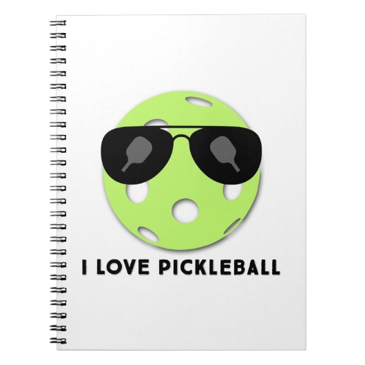 "I Liebe Pickleball" Notizblock (Vorderseite)