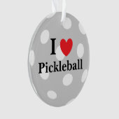 "I Liebe Pickleball" Ornament (Vorderseite)