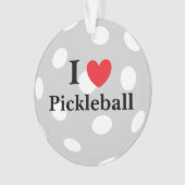 "I Liebe Pickleball" Ornament (Vorderseite)