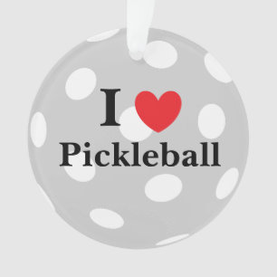 "I Liebe Pickleball" Ornament