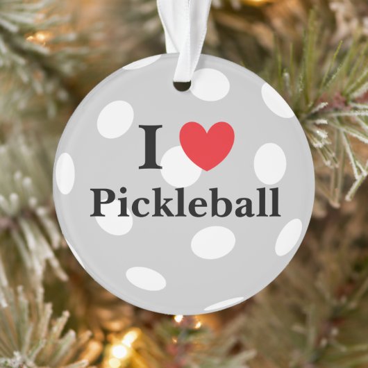 "I Liebe Pickleball" Ornament (Baum)