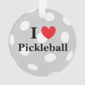 "I Liebe Pickleball" Ornament (Vorderseite)